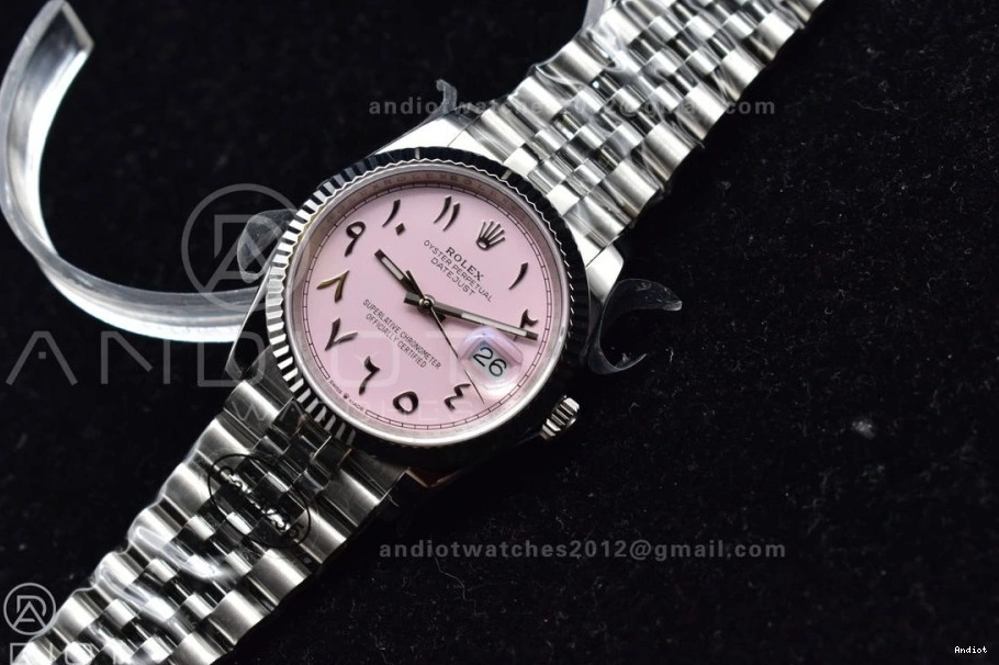 Bracelet SA3235 Dial 36 SS Edition Best DIWF Pink Jubilee DateJust on Steel 904L Arabic 1:1 0325